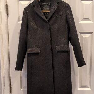 Talbots Elegant Black Trench Coat